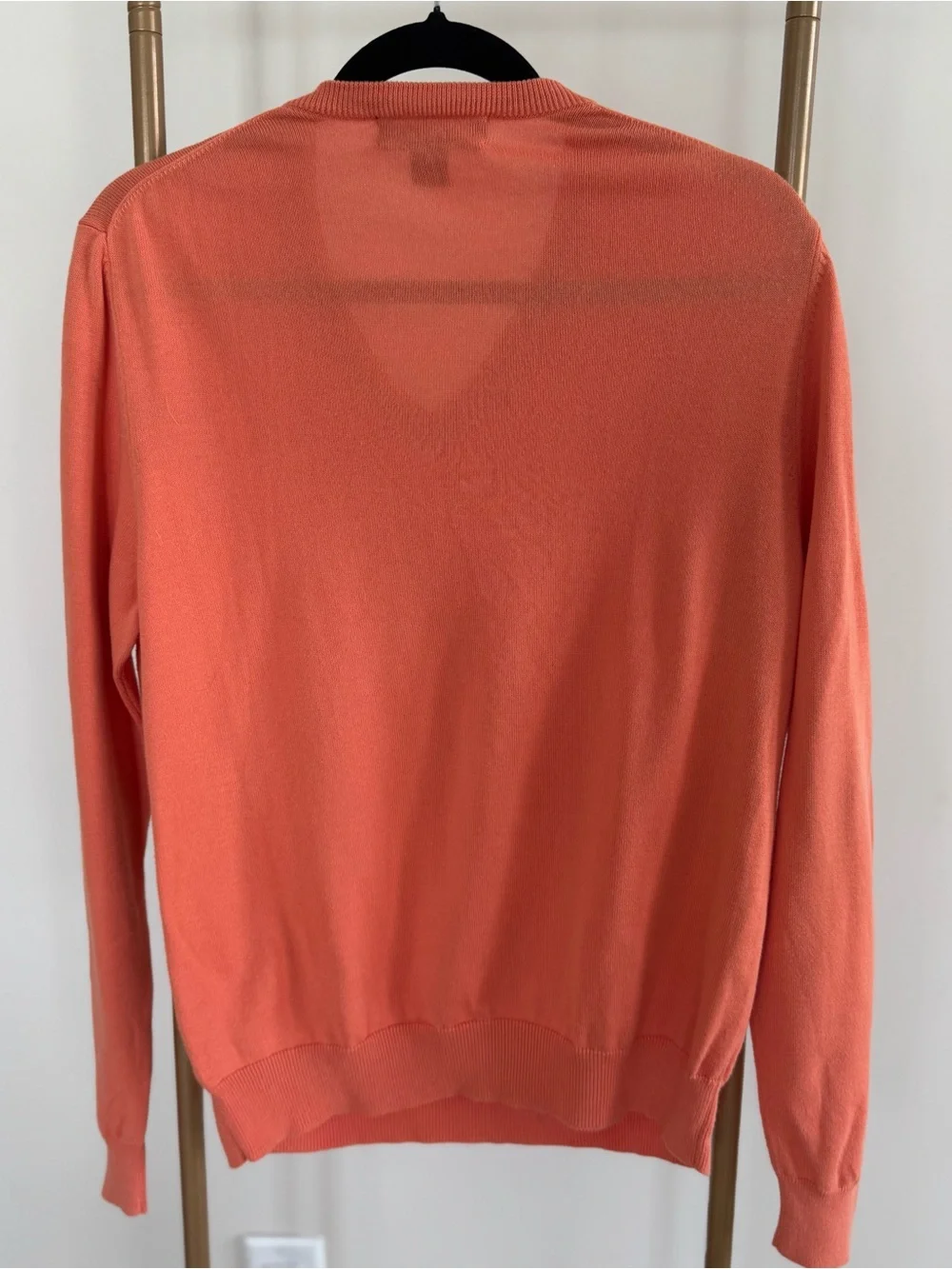 Brooks Brothers Coral V-Neck Pullover Sweater